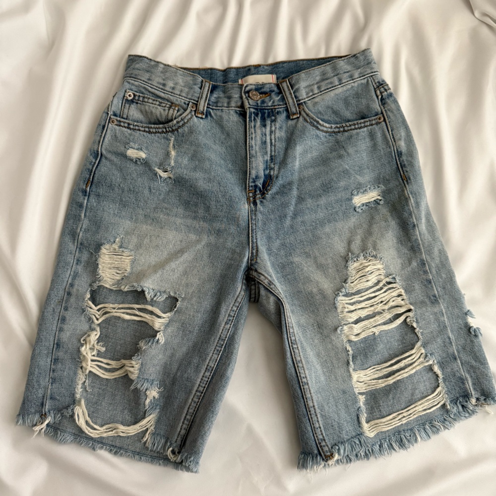 BDG Light Blue Denim Shorts